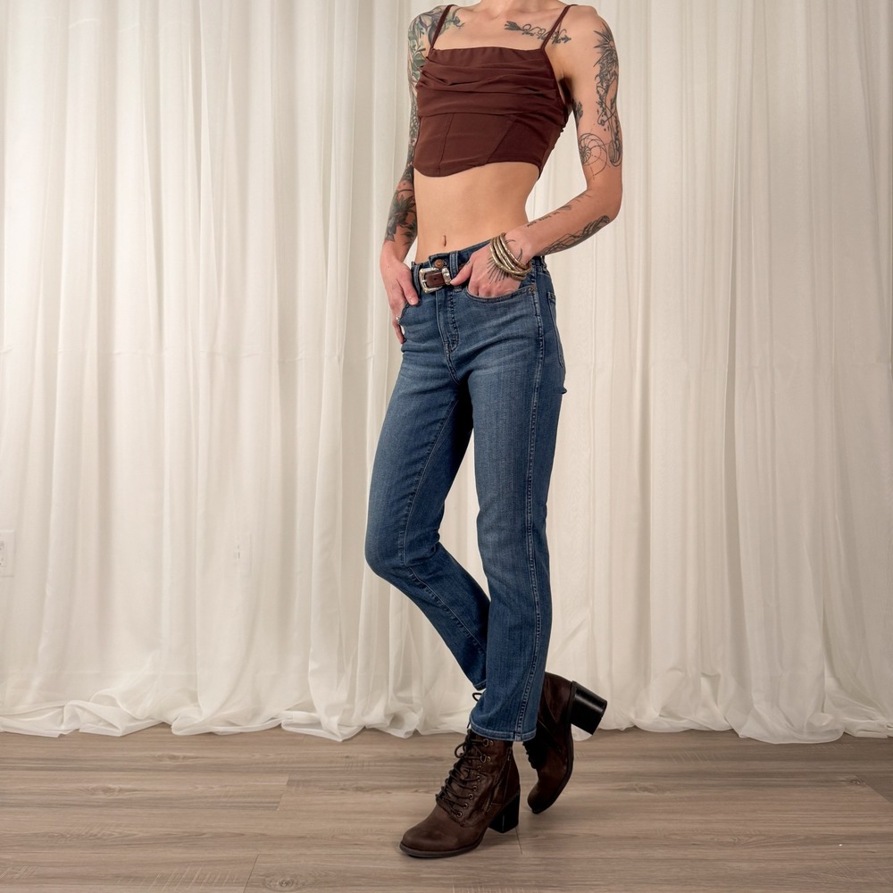 Madewell Roadtripper Jeans Size 25 High Rise Skinny Medium Wash Denim
